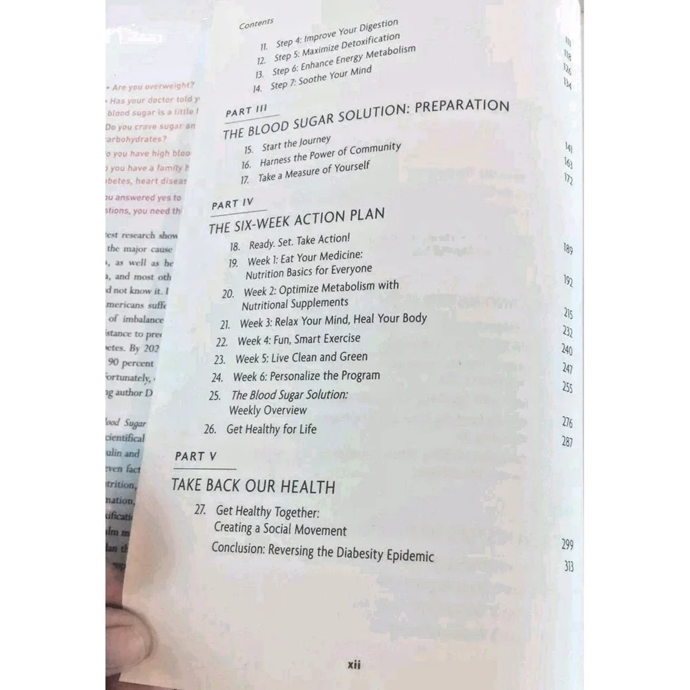 THE BLOOD SUGAR SOLUTION by Mark Hyman Hardcover book‎ weight loss